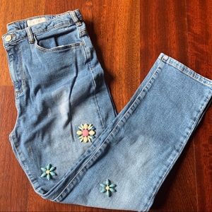 Pilcro Embroidered Jeans